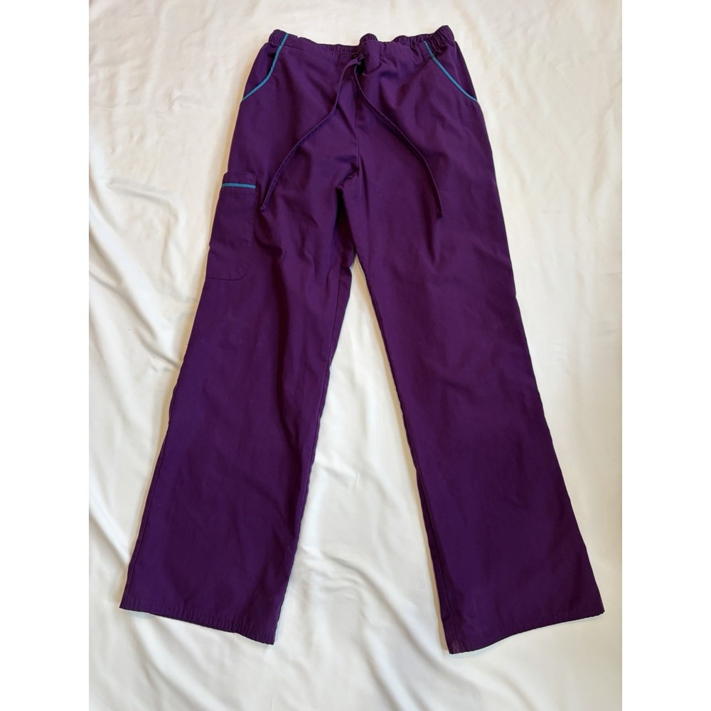 S.B. Scrubs plum women's elastic waist drawstring scrub bottoms Extra Small